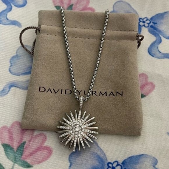 David Yurman Jewelry - David Yurman Floral Pav Diamond Necklace